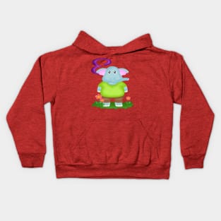 E is for Elephant Kids Hoodie